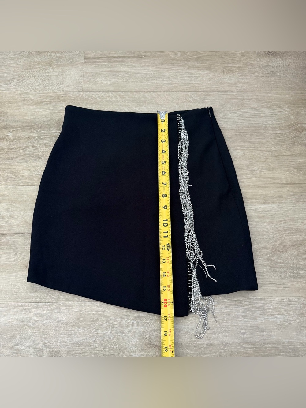 Zara Black Embellished Mini Skirt - Picture 4 of 11